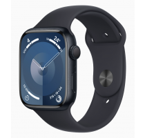 product image: Apple Watch Series 9 Aluminiumgehäuse mitternacht 41mm Sportarmband mitternacht S/M (GPS)